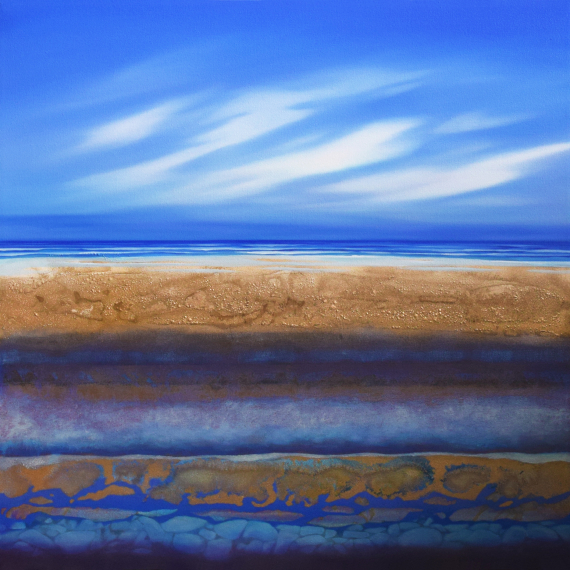 Kylee Turunen - Beach Shore in Blue